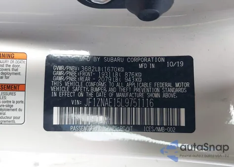 2020 Toyota 86 Gt z USA, uszkodzony, nr VIN JF1ZNAE15L9751116